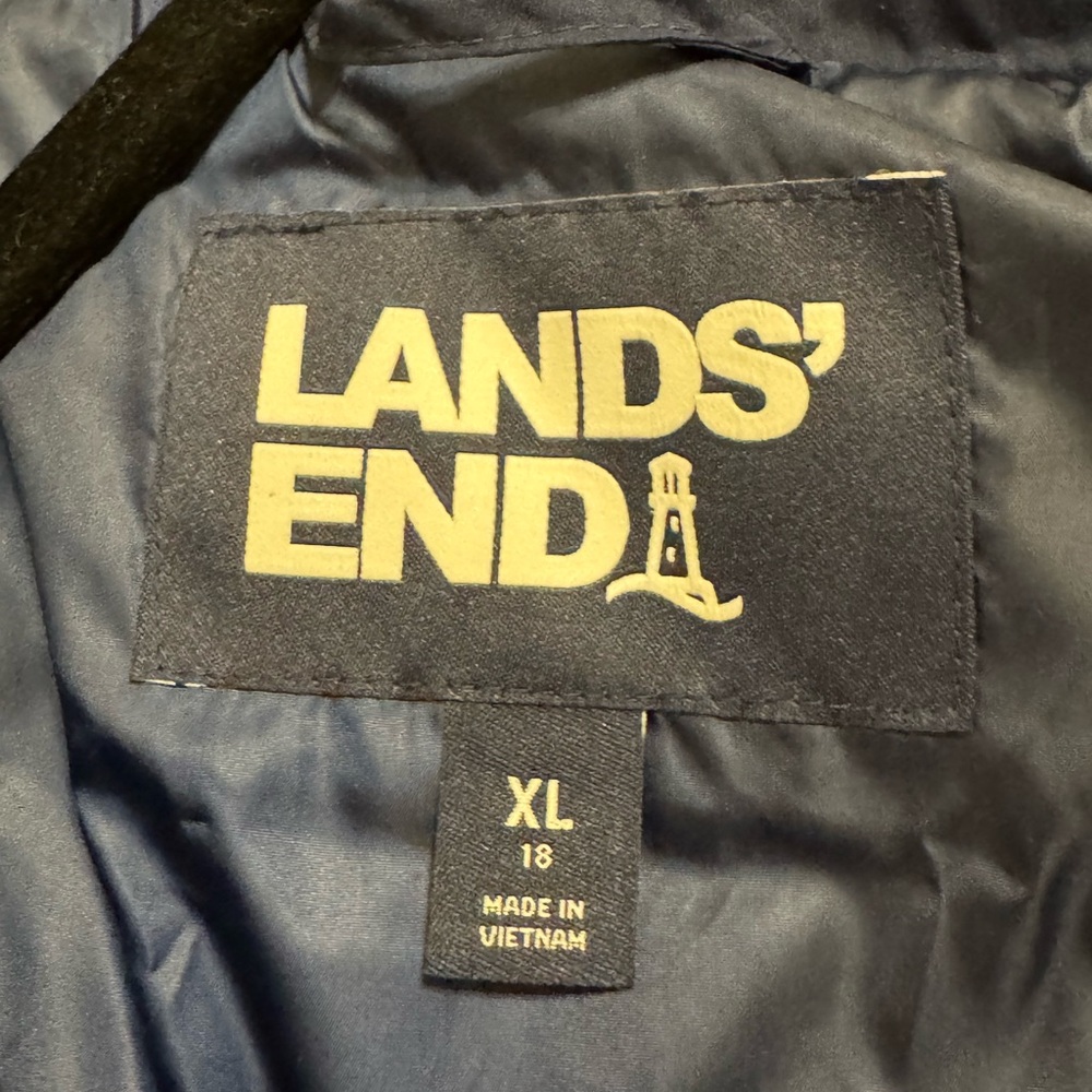 Lands' End Navy Outerwear XL